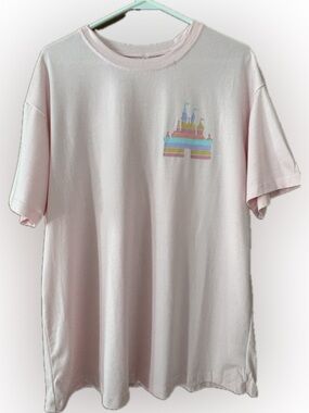 Light Pink Castle Graphic Tee